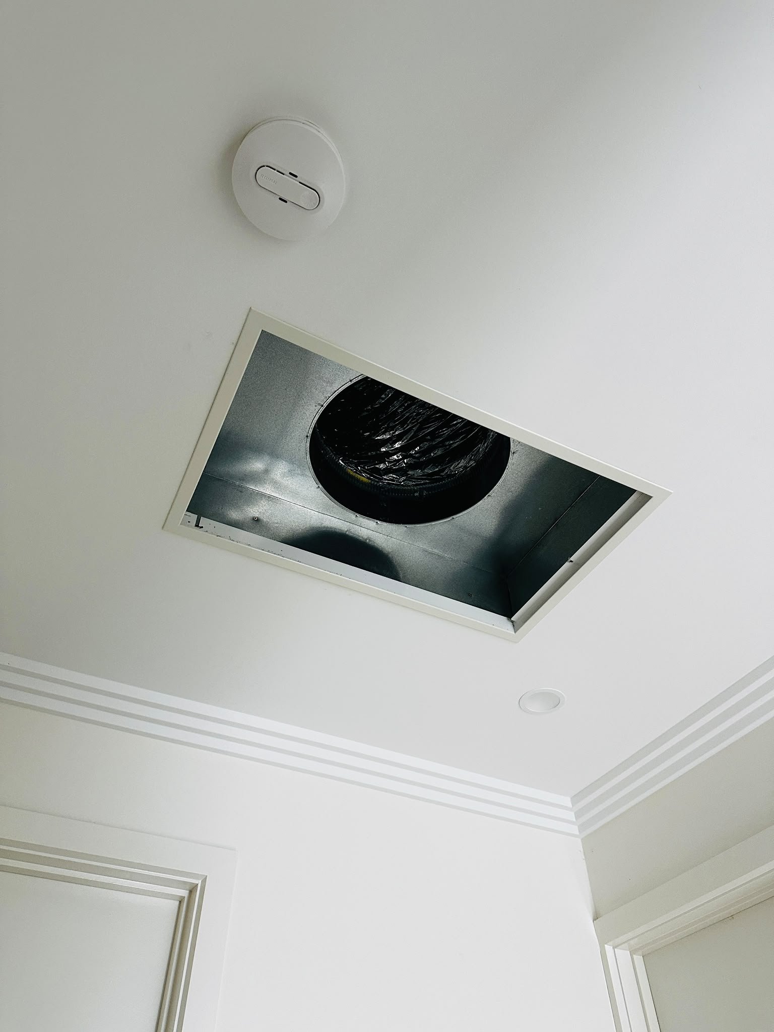 Ceiling vent cleaning area