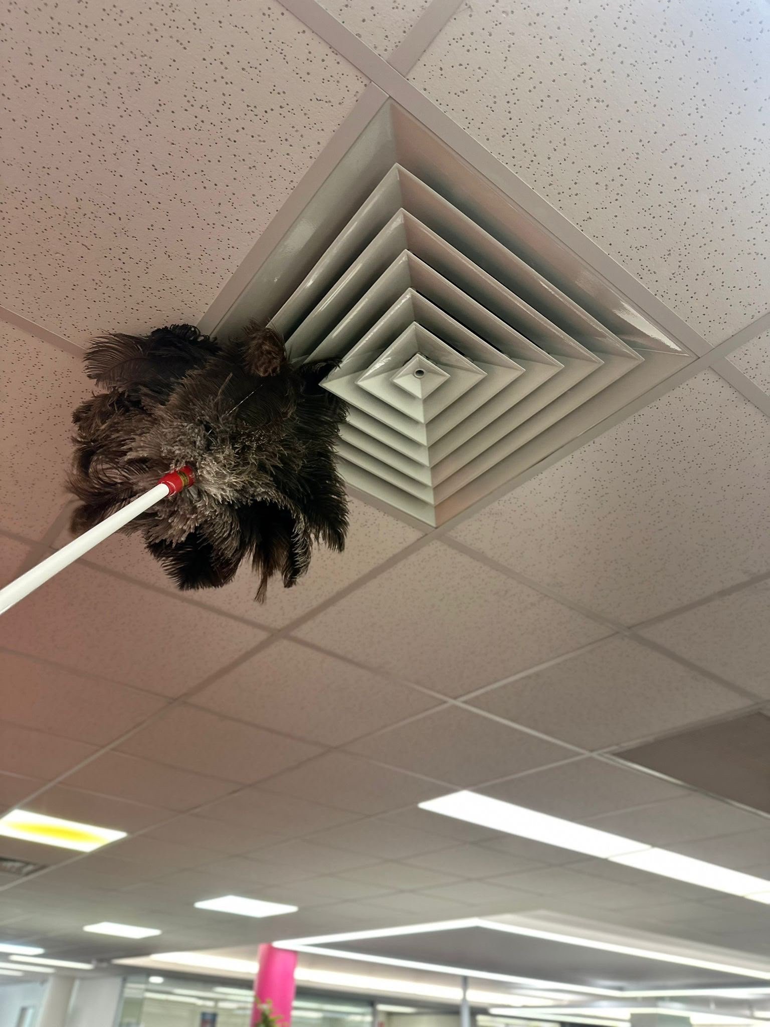 Vent dusting