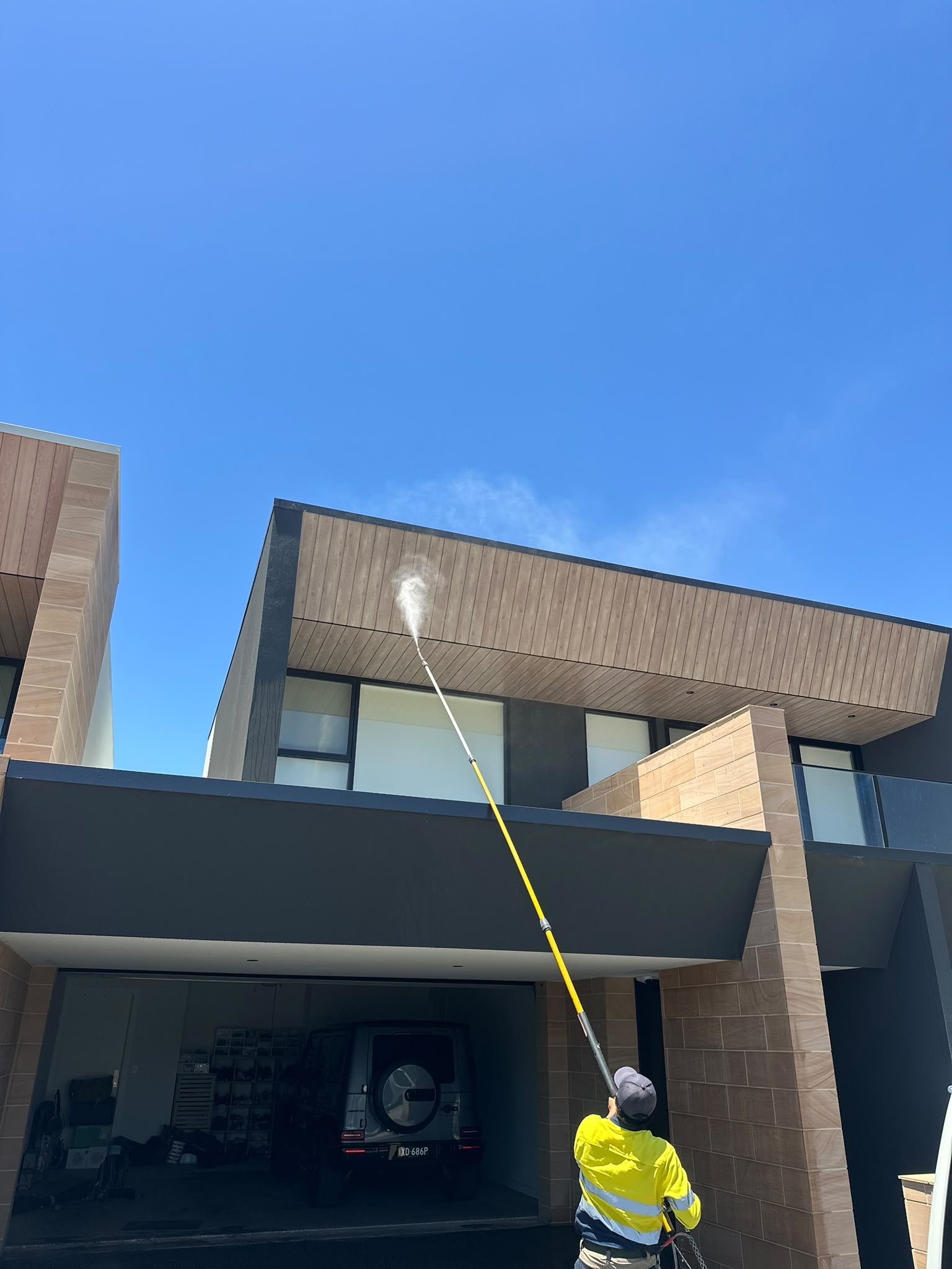 Exterior house washing